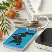 Porte-clés Bleu tambour Boogie Nights New York (Devant droit)