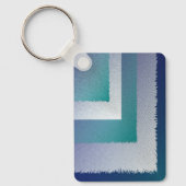 Porte-clés bleu turquoise gris ex pastel (Recto)