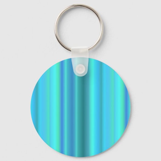 Porte-clés Bleu Vert arc-en-ciel rayures (Recto)