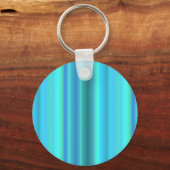 Porte-clés Bleu Vert arc-en-ciel rayures (Recto)