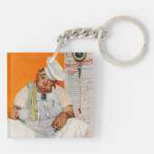 Porte-clés Bleus de jour de thanksgiving (Dos)