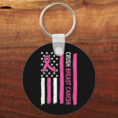 Porte-clés Bling Pink Ribbon 3 (Recto)