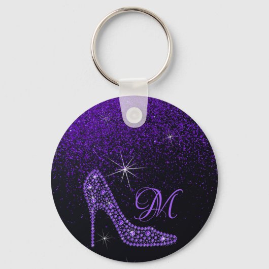 Porte-clés Bling Sparkle Diamond Glitter (Recto)