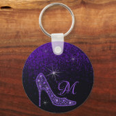 Porte-clés Bling Sparkle Diamond Glitter (Recto)