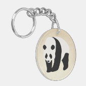 Porte-clés Bloc couleur Panda (Devant gauche)