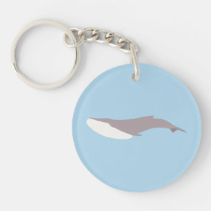 Porte-clés Bloc de couleur Baleine bleue