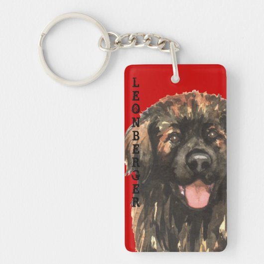 Porte-clés Bloc de couleur Leonberger (Devant)