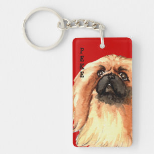 Porte-clés Bloc de couleur Pekingese