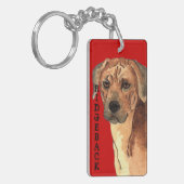 Porte-clés Bloc de couleur Rhodesian Ridgeback (Devant gauche)