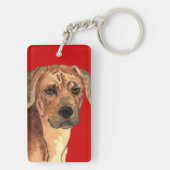 Porte-clés Bloc de couleur Rhodesian Ridgeback (Dos)