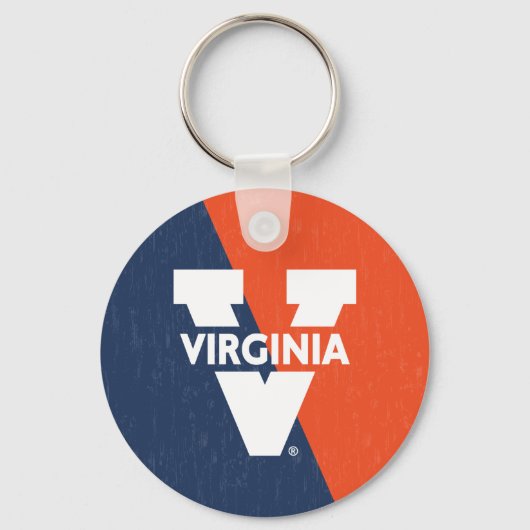 Porte-clés Bloc de couleur Virginia Cavaliers (Recto)