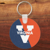 Porte-clés Bloc de couleur Virginia Cavaliers (Recto)