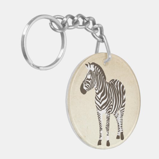 Porte-clés Bloc de couleurs Zebra (Devant gauche)