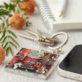 Porte-clés Bloc routier par Norman Rockwell (Devant Droit)