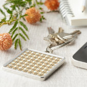 Porte-clés Blocs de contrôle Brown et blanc (Côté)