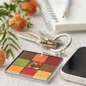 Porte-clés Blocs de couleurs d'automne (Devant Droit)