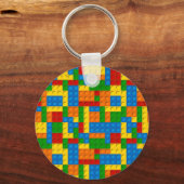 Porte-clés blocs en plastique coloré (Recto)