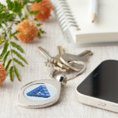 Porte-clés Blocs Funny Bleu noir Impossible Triangle (Côté )