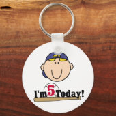 Porte-clés Blond Boy Baseball 5e anniversaire (Recto)