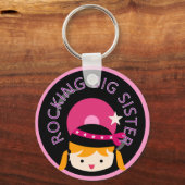 Porte-clés Blond Rocking Big Sister (Recto)