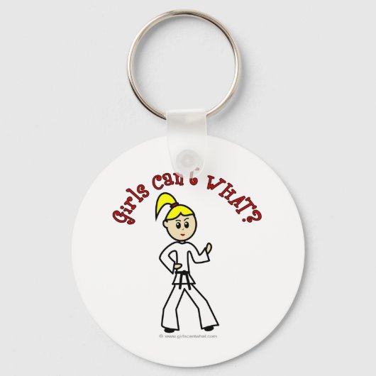 Porte-clés Blonde Karate Girl (Recto)