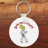Porte-clés Blonde Karate Girl (Recto)