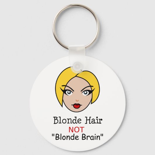 Porte-clés Blonde non blonde (Recto)