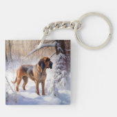 Porte-clés Bloodhof Laisser Neige Noël (Dos)