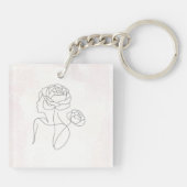 Porte-clés Bloom | Citation florale mini (Dos)