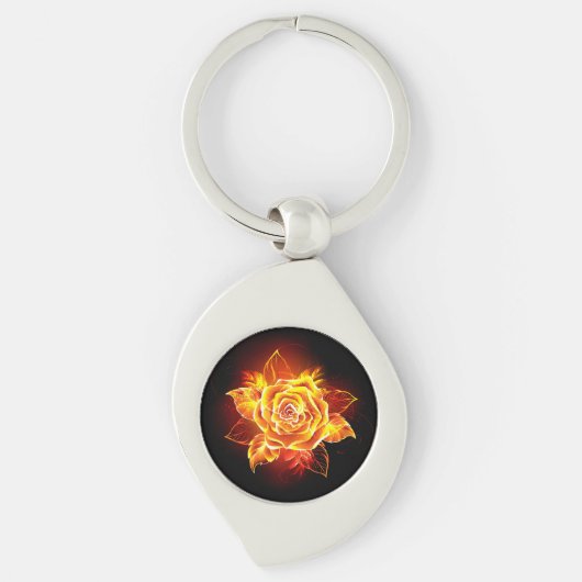 Porte-clés Blooming Fire Rose (Devant)