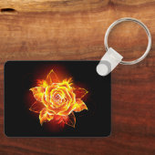 Porte-clés Blooming Fire Rose (Recto)