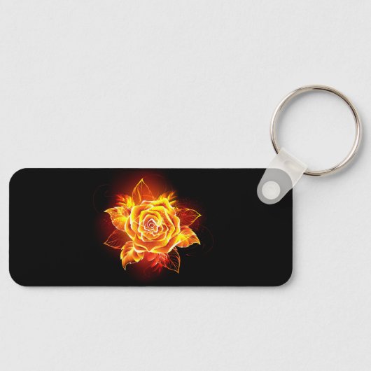Porte-clés Blooming Fire Rose (Recto)