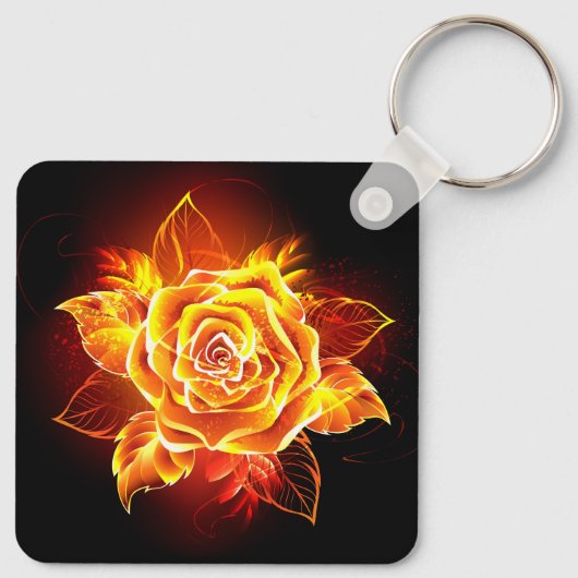 Porte-clés Blooming Fire Rose (Dos)