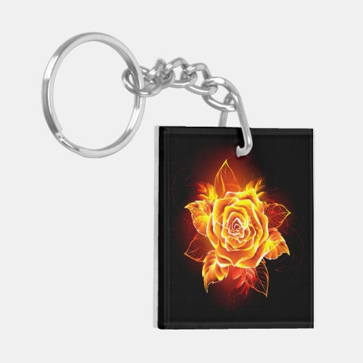 Porte-clés Blooming Fire Rose (Devant gauche)