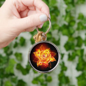 Porte-clés Blooming Fire Rose (Main)