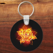 Porte-clés Blooming Fire Rose (Recto)