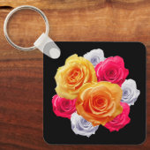 Porte-clés Blooming Roses Motif Keychain (Recto)