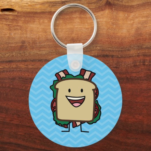 Porte-clés BLT Sandwich Bacon Laitue et Tomato Foods Concepti (Recto)