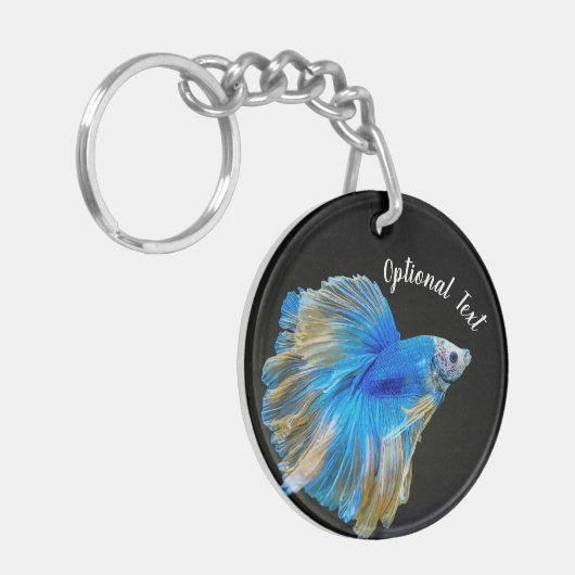 Porte-clés Blue Betta Fighting Fish  (Devant gauche)