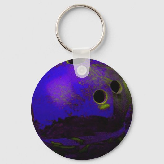 Porte-clés Blue Bowling Ball Personnaliser It (Recto)