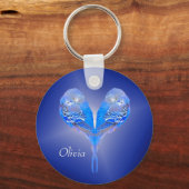 Porte-clés Blue budgie - personnalisez-le ! (Recto)