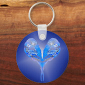 Porte-clés Blue budgie - personnalisez-le ! porte - clé (Verso)