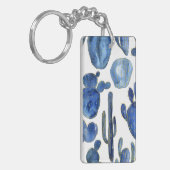 Porte-clés Blue Cactus Desert Chic NAME Porte - clé de voyage (Devant gauche)