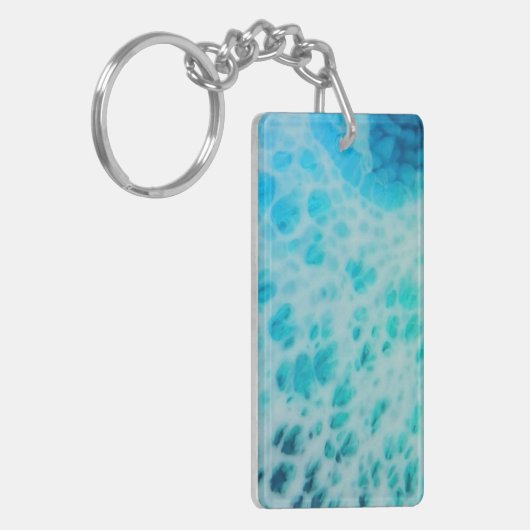 Porte-clés Blue Crush - Abstract Coastal Artwork  (Devant gauche)