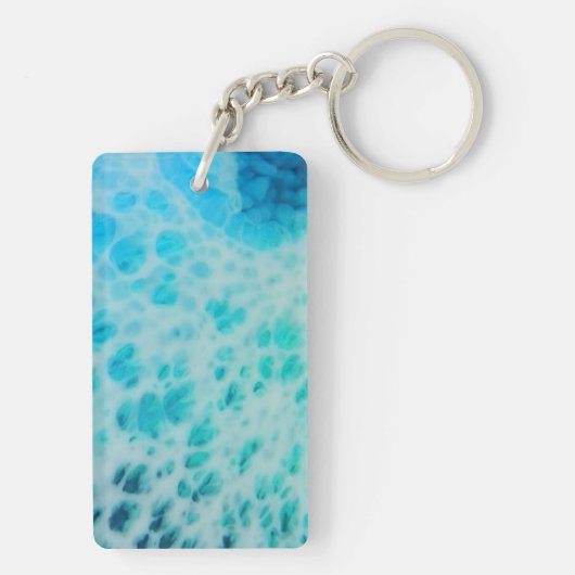 Porte-clés Blue Crush - Abstract Coastal Artwork  (Dos)