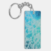 Porte-clés Blue Crush - Abstrait d'art côtier  (Devant gauche)