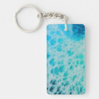 Porte-clés Blue Crush - Abstrait d'art côtier