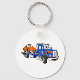 Porte-clés Blue Flatbed Tow Truck
