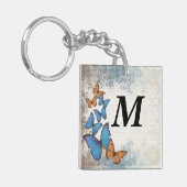 Porte-clés Blue floral (Devant gauche)