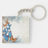 Porte-clés Blue floral (Dos)